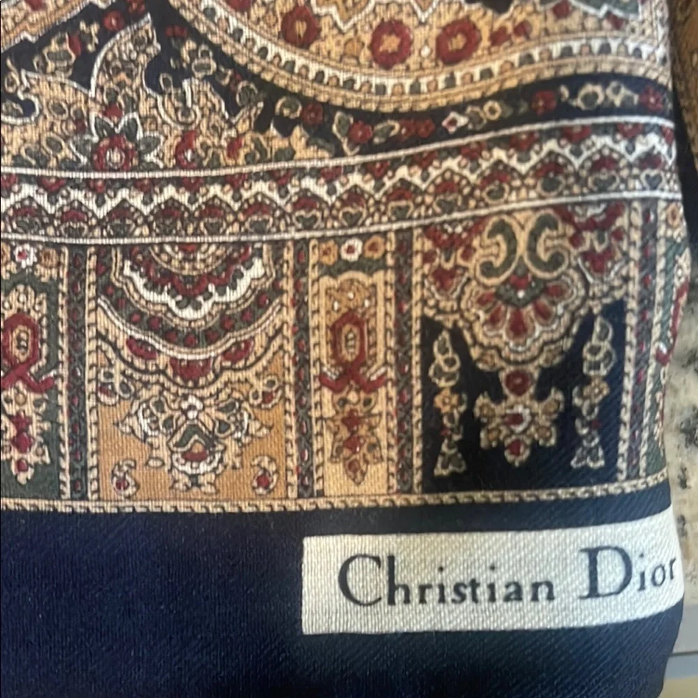 Christian Dior silk scarf